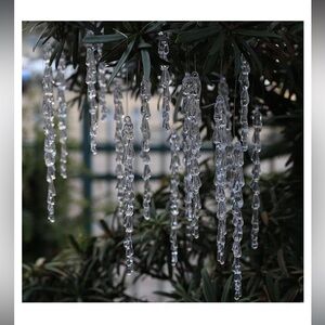 Christmas Tree Acrylic icicles 100 pcs Ornament Set for Chrismtas Decoration